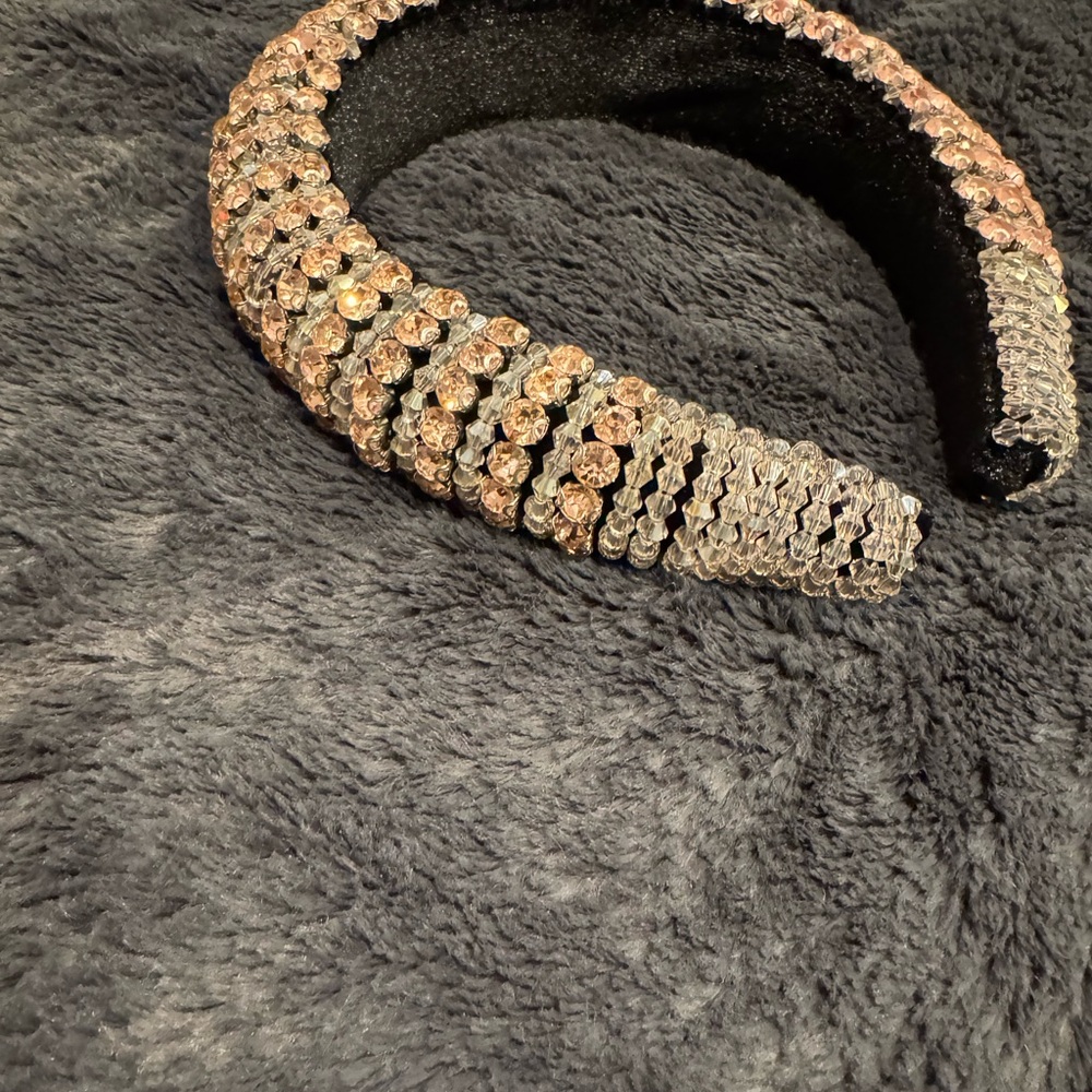 Sparkling Crystal Headband in Silver and Gold